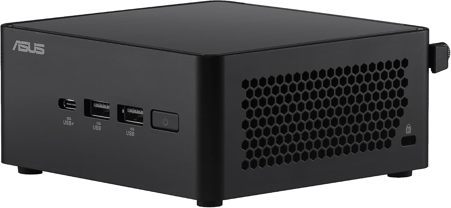 ASUS NUC 14 Pro Slim Barebone with Intel 14th Gen Core 3 100U, Up to 96GB DDR5 RAM, Triple Storage Design, Thunderbolt™ 4, Wi-Fi 6E & Bluetooth 5.3, Toolless Chassis Access, with VESA Mount Included