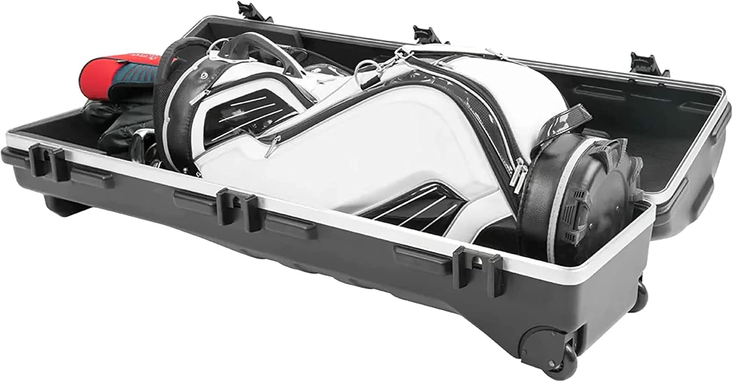 SKB Staff ATA Hard Shell Plastic Golf Travel Case for Cart Bags