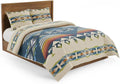 Pendleton Full/Queen Quilt Set – 100% Cotton 3 Piece Quilt Set with Shams, Soft Lightweight Bedding for Queen Size Bed, Tan Comforter Alternative, Queen Bedding Set (Creekside)