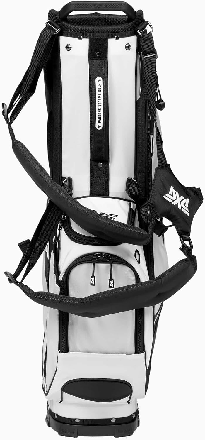 PXG Golf Carry Stand Bag, Xtreme, Deluxe, Lightweight, Aloha, with Carbon Fiber Stand Legs, 4-Way Top, 13 Pockets, Padded Back Panel, Insulated Water Bottle Pocket