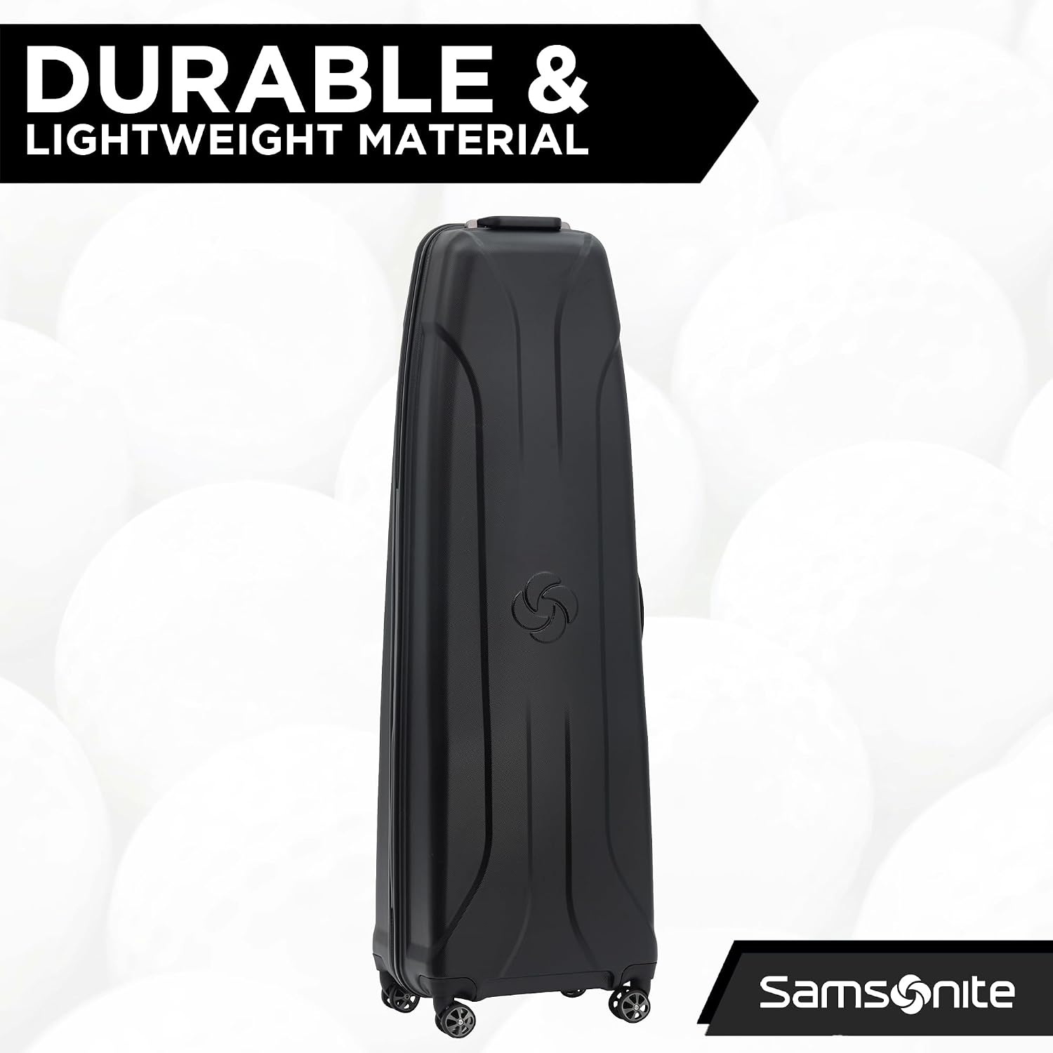 Samsonite Tour Premier Golf Hard Case Golf Travel Bag, Lightweight & Durable ABS Shell, 360 Degree Multi-Directional 'Shark Wheels'