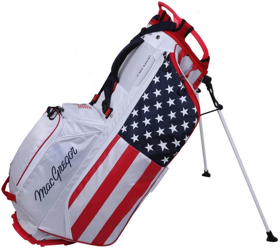 MacGregor Golf Deluxe Stand Bag, USA Stars and Stripes Flag