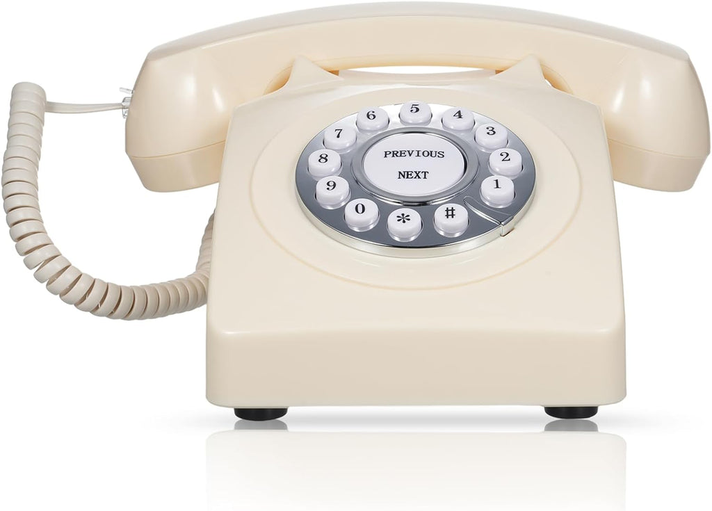 Audio Guest Book Wedding Phone - Retro Audio Message Record Wedding Phone Customized with Voicemail Best Wishes Suitable for Bridal Shower Birthday Party Baby Shower Anniversary Engagement