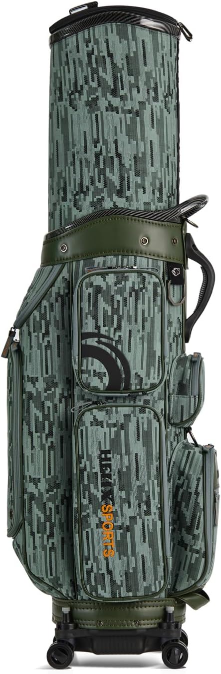 HELIX Rolling Golf Travel Bag with Retractable Top – Wheeled Cart Bag for Daily Play & Airport Travel