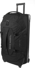Eddie Bauer Expedition Rolling Duffel Bag with Wheels | Travel | Check-In | Luggage | Rugged | Durable - Black, 34'