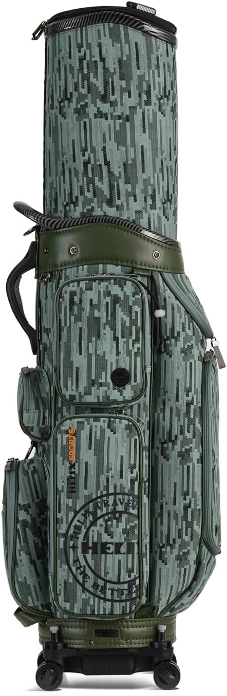 HELIX Rolling Golf Travel Bag with Retractable Top – Wheeled Cart Bag for Daily Play & Airport Travel