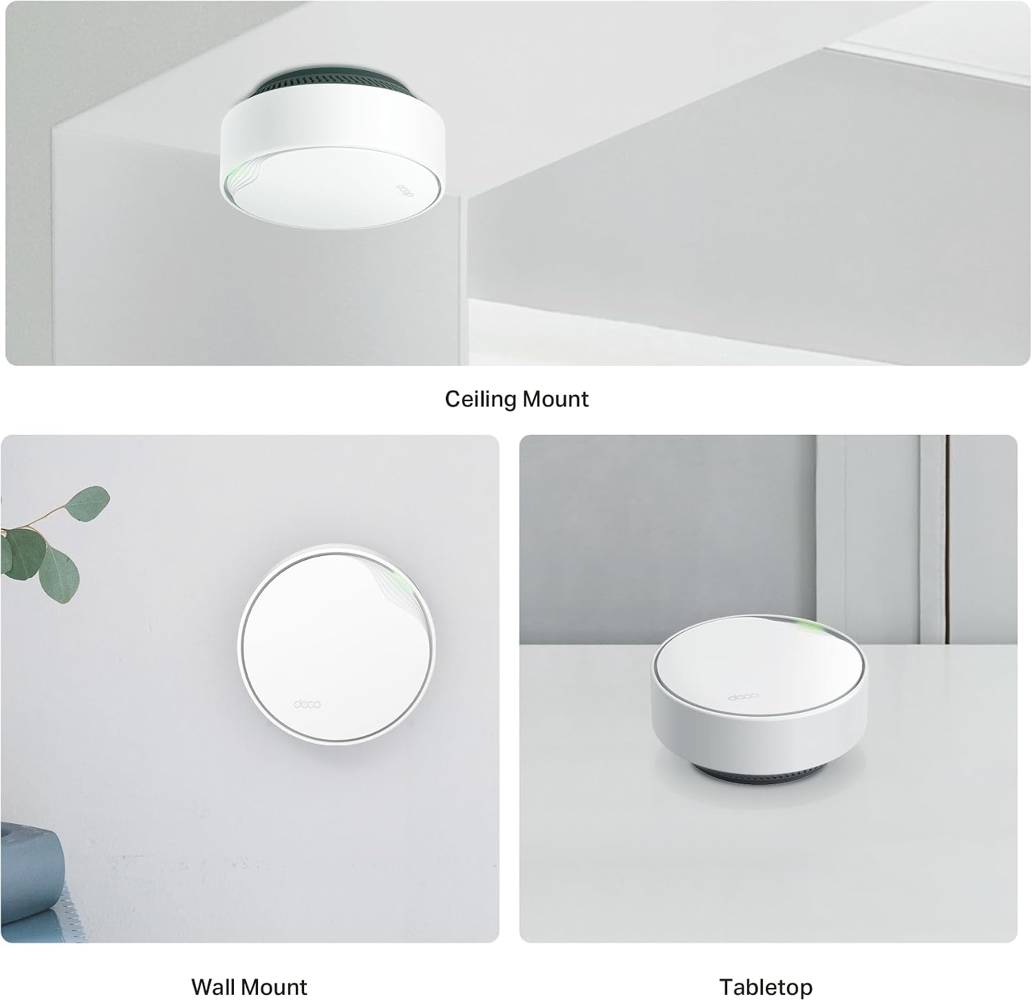 TP-Link Deco X50 AX3000 Mesh WiFi System – Ceiling/Wall-Mountable WiFi 6 Mesh, Replaces Router/Access Point/Extender, Powered, Dual 2.5G Ports, 3-Pack