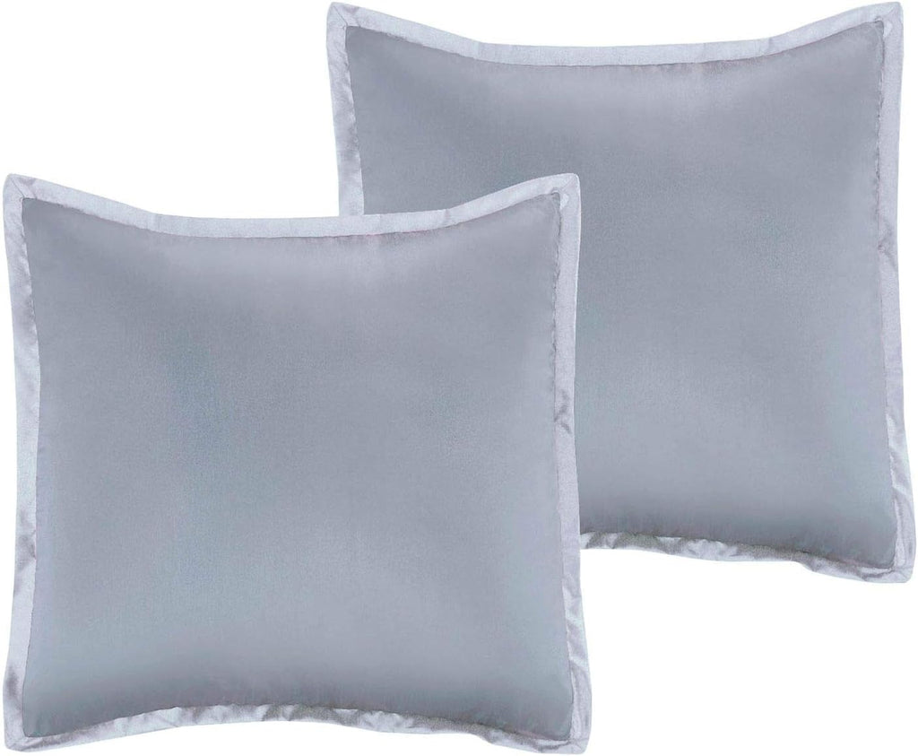 Riverbrook Home 100% Polyester Comforter Set, King, Bergen - Blue/Gray, 10 Piece Set