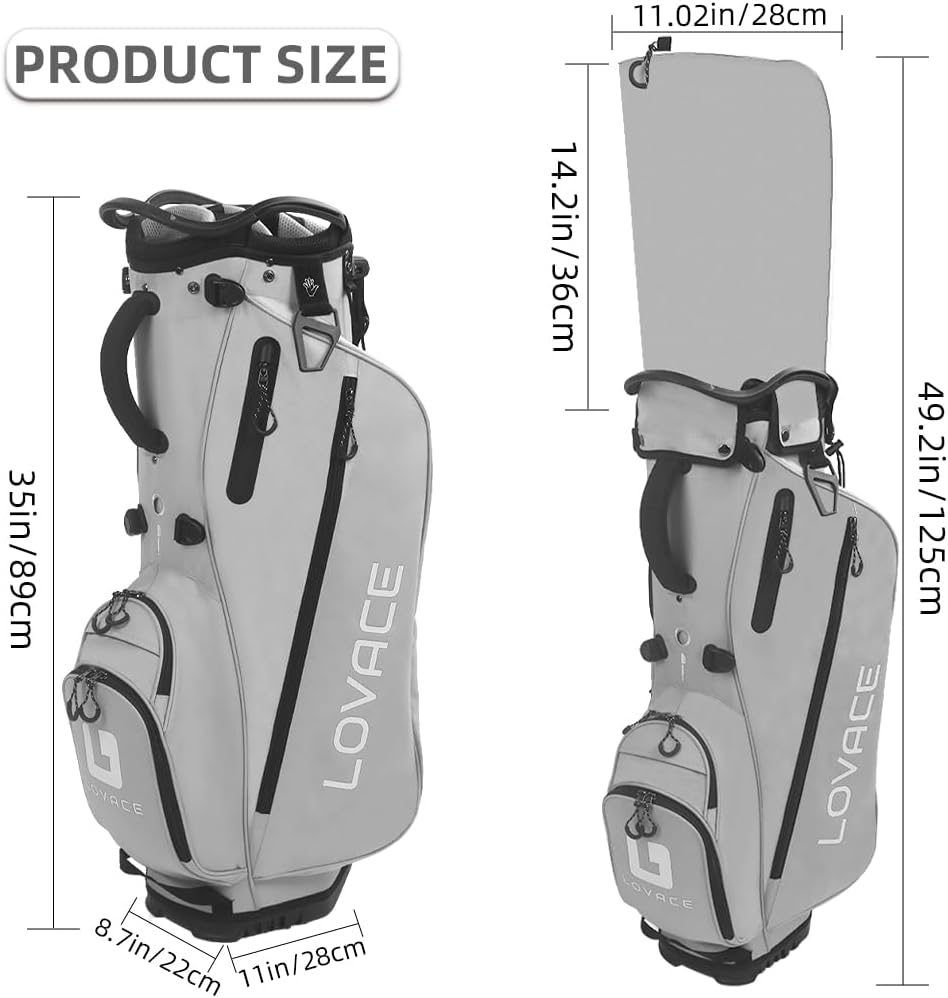 14 Way Golf Stand Bag, Lightweight Golf Bags with Stand for Men and Women