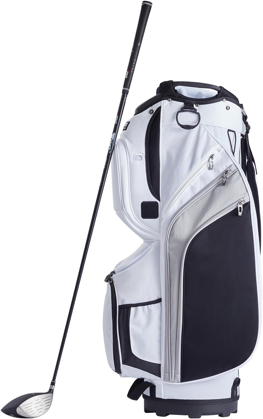 VEVOR Golf Cart Bag with 14 Way Organizer Divider Top, Premium Cart Bag with Stand, Durable Golf Bags with Handles & Dust Cover & Detachable Dual Strap for Men & Women