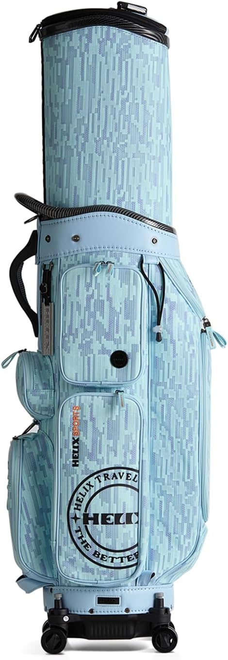 HELIX Rolling Golf Travel Bag with Retractable Top – Wheeled Cart Bag for Daily Play & Airport Travel