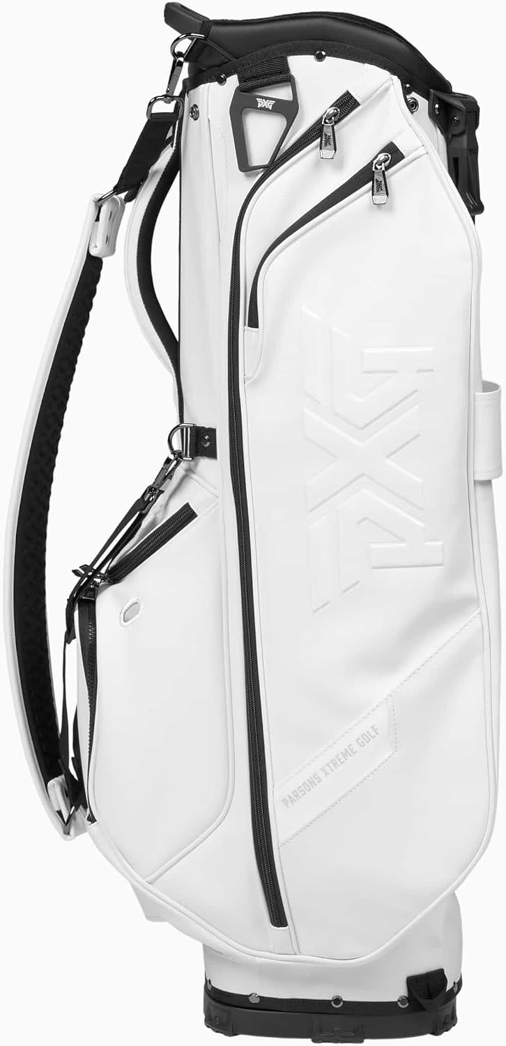 PXG Golf Carry Stand Bag, Xtreme, Deluxe, Lightweight, Aloha, with Carbon Fiber Stand Legs, 4-Way Top, 13 Pockets, Padded Back Panel, Insulated Water Bottle Pocket