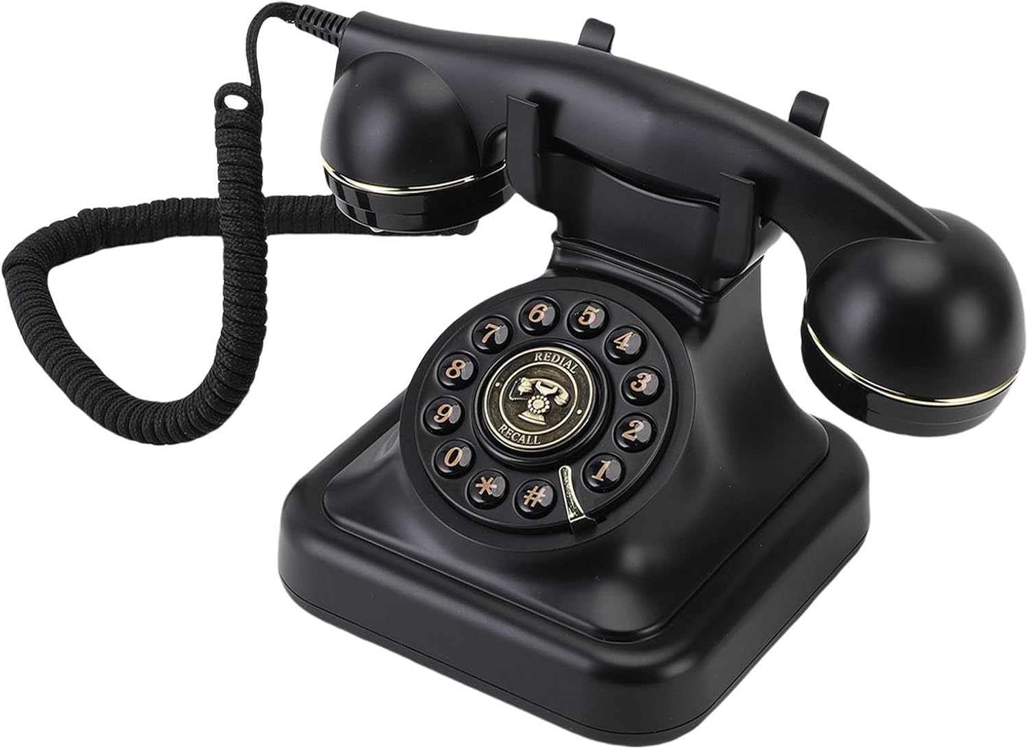 Audio Guest Book Wedding Phone, Audio Guestbook Phone, Vintage Style Message Voicemail for Graduation, Birthdays, Shower, Special Occasions, 32G Micro Storage Card (Black)