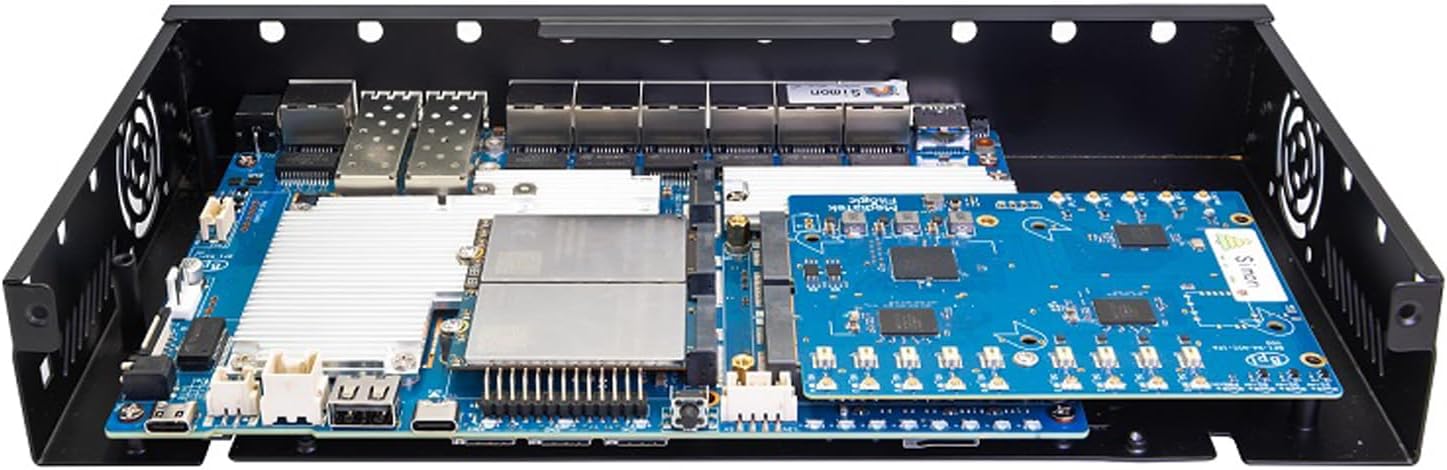 Banana Pi BPI-R4 Pro 8X/4E WiFi 7 Wireless Dual-Band WiFi Router Board OpenWRT, MediaTek MT7988A30K DMIPS SoC - 2X 10GbE SFP&RJ45, 4X 2.5GbE LAN for NAS Smart Home Gateway (Bundle1, 4E)