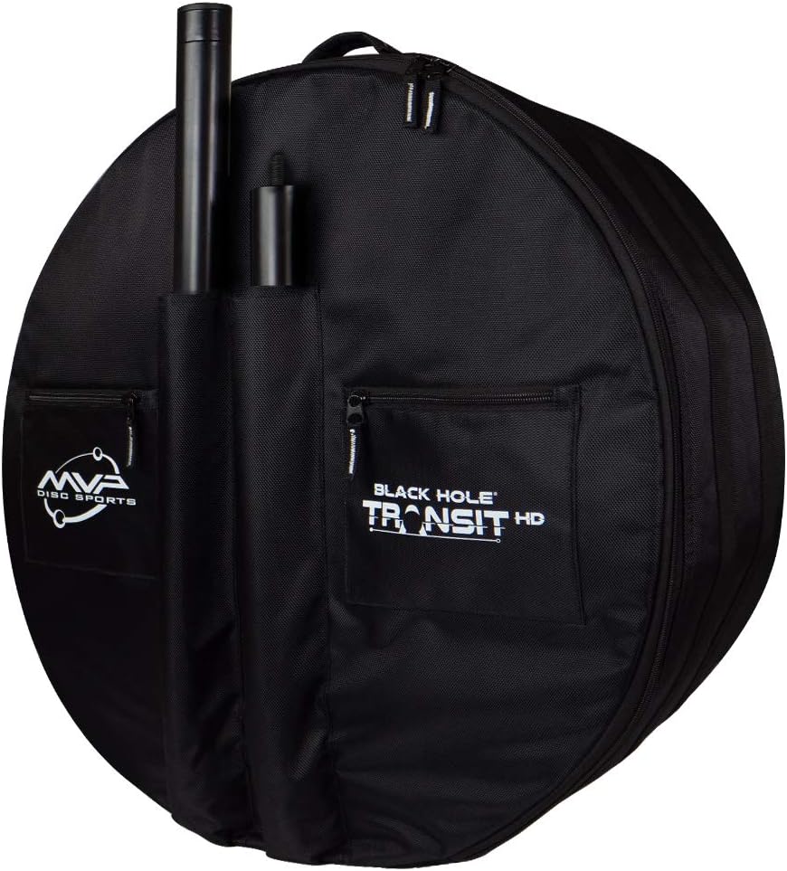 MVP Disc Sports Black Hole Pro HD 24-Chain Portable Disc Golf Basket with Transit Bag
