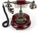 cojodopo Wedding Guest Book Telephone, Retro Craftsmanship Wedding Audio Guestbook for Confessional Wedding Birthday Party (Reddish Brown)