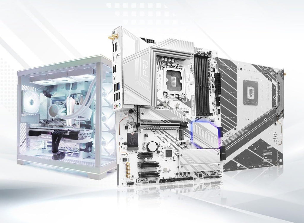 ASRock Z890 Pro RS WiFi 6E White Intel Core Ultra LGA1851 RL-ILM DDR5 8666 MHz 256 GB ATX Motherboard M.2