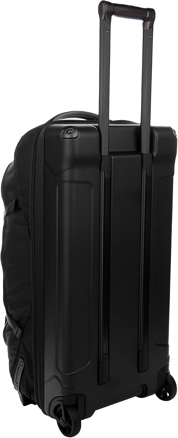 Eddie Bauer Expedition Rolling Duffel Bag with Wheels | Travel | Check-In | Luggage | Rugged | Durable - Black, 30'