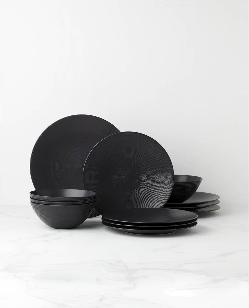 Lenox 895250 Lx Collective Black 12-Piece Set, White