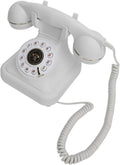 Wedding Recorder Audio Guestbook, Antique Telephones with Recording Function Retro Keypad Phone, 8G Capacity Audio Messages Telephone Record (White)
