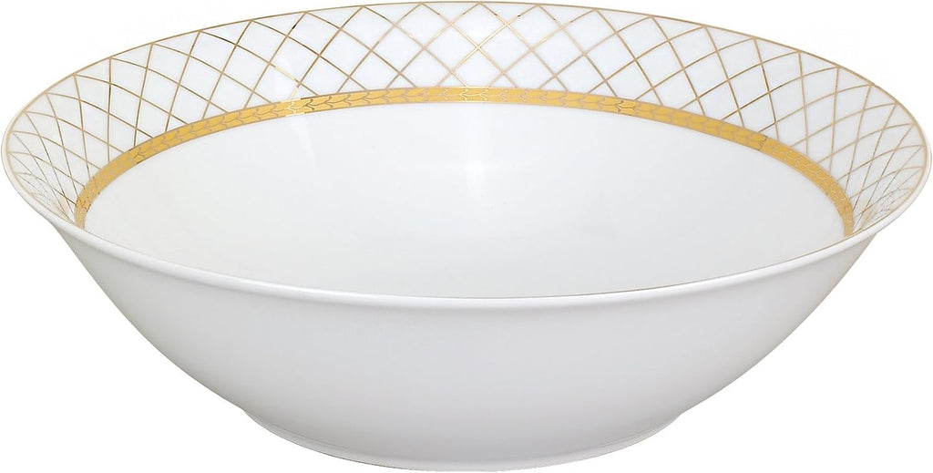 Lorren Home Trends 57-Piece Porcelain Dinnerware Set, Beatrice, Service for 8