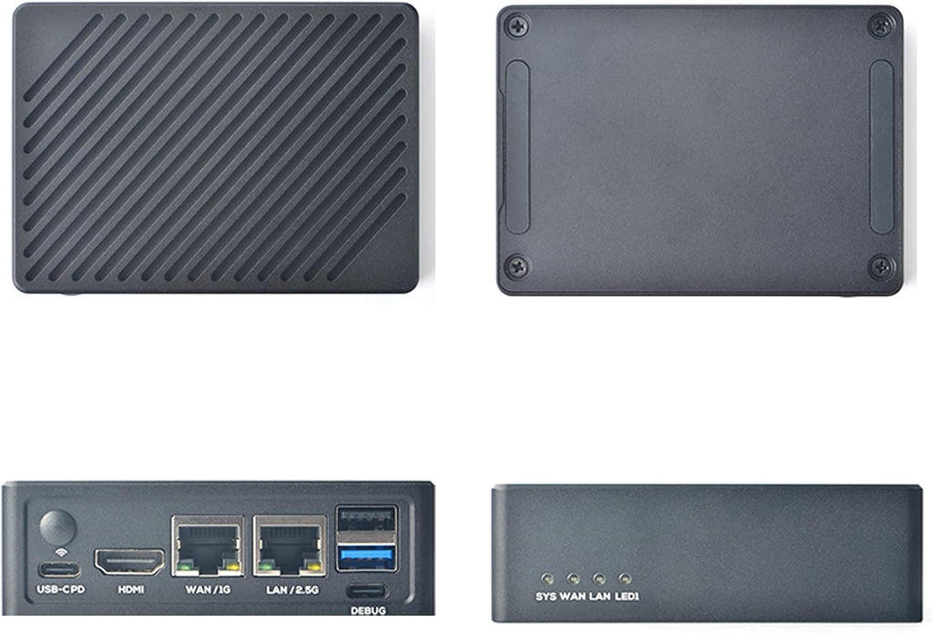 NanoPi R6C Router 4GB RAM Rockchip RK3588S A76 A55 Dual 2.5G Ethernet Support HDMI2 Linux/Openwrt/Debian/Ubuntu (4GB RAM 64GB EMMC, SingleBoard)