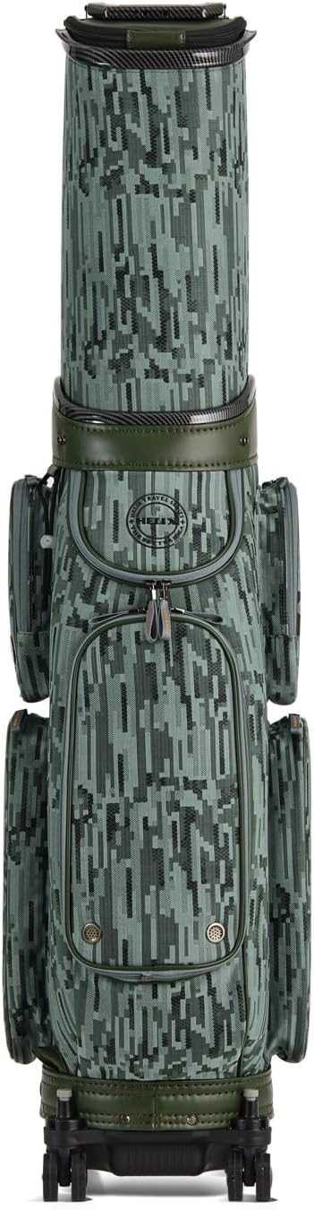 HELIX Rolling Golf Travel Bag with Retractable Top – Wheeled Cart Bag for Daily Play & Airport Travel