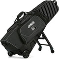 JANUS Golf Travel Bag with Wheels for Airlines, 360° Spinner Golf Travel Case with Collapsible Support Legs System, Reinforced Hard Base Golf Club Travel Bag, Airline-Ready Golf Travel Cover