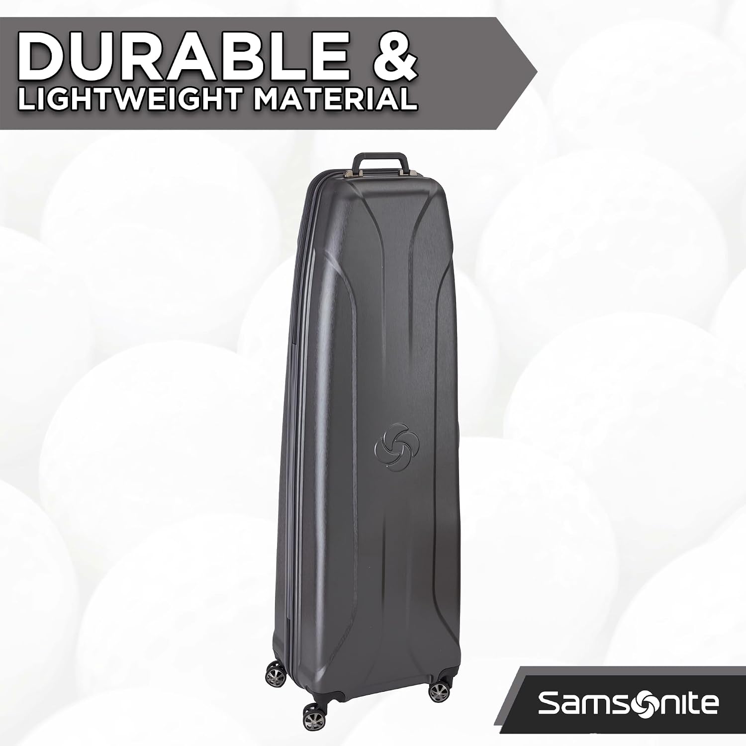 Samsonite Tour Premier Golf Hard Case Golf Travel Bag, Lightweight & Durable ABS Shell, 360 Degree Multi-Directional 'Shark Wheels'