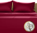 TEXAS LINEN CO. 100% Egyptian Cotton Queen Sheets Set - Luxury 1500 Series Couture Comfortin' Collection Egyptian Cotton Sheets Queen Size Bed Set (4 PC, Burgundy), 17' Deep Pocket, Hotel Bedding Set