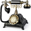 Audio Guest Book Wedding Phone, Audio Guest Book Record Customized Audio Messages Guest Book Alternatives Classic Retro Phone for Parties Birthdays Rentals Confessions Special Occasions (Black)