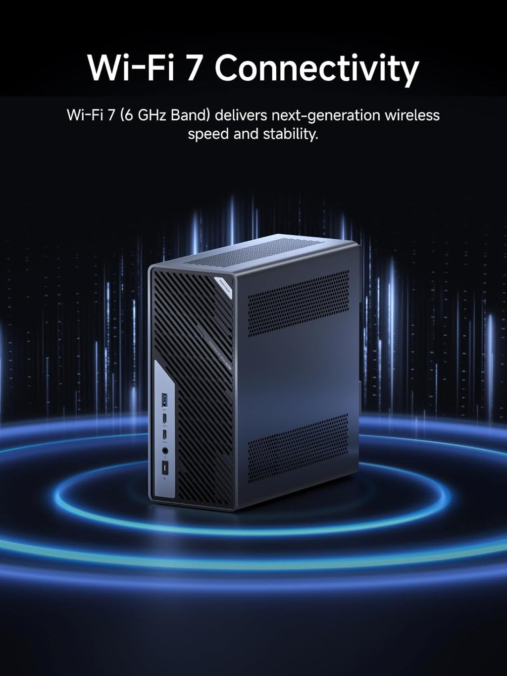 MINISFORUM MS-02 Ultra Workstation Core Ultra 9 285HX(24C/24T) 32GB RAM 1TB SSD Mini PC, HDMI|USB4|2xUSB4 V2 Output, 4xDDR5 SODIMM Slot, 4xSSD Slot, 2x25G SFP+, 1x10G RJ45, 1x2.5G RJ45 Port, WiFi7 PC