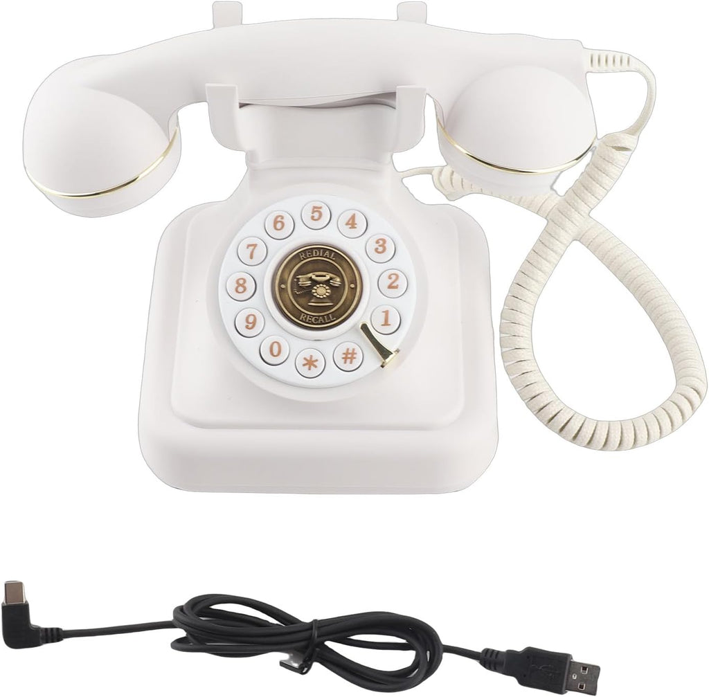 Audio Guest Book for Wedding, Record Customized Audio Message Landline Phone Retro, Decorative Unique Voicemail Message Recorder for Parties Birthdays Special Events