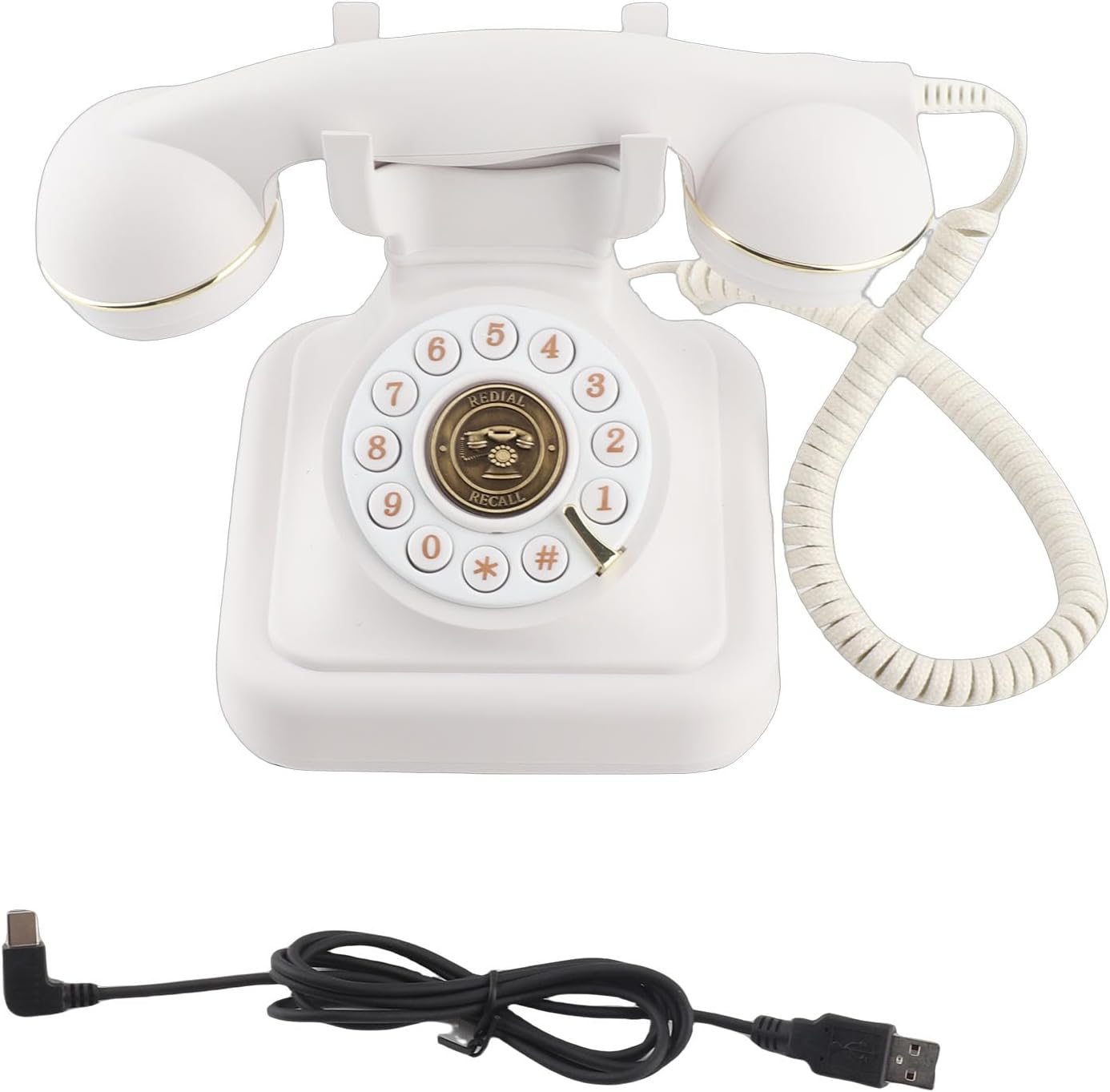 Audio Guest Book for Wedding, Record Customized Audio Message Landline Phone Retro, Decorative Unique Voicemail Message Recorder for Parties Birthdays Special Events