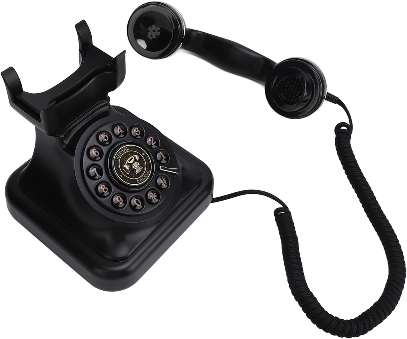 Phone Audio GuestBook, Compact Audio Messages Guest Book Vintage 120 Hours Recording 8G Capacity User Friendly for Weddings Parties Funerals (Black), #512