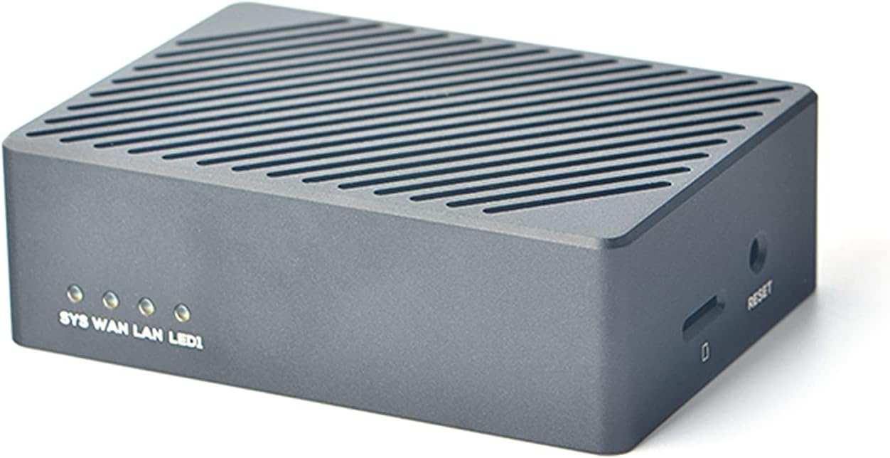 Nanopi R6C Wireless Mini WiFi Router OpenWRT, Smart Office Home Gateway, LPDDR4X RK3588S CPU 6Tops NPU Mali-G610 GPU, with PCle Gbps Ethernet for NAS IoT Device, Support Ubuntu Debian (4+64GB)