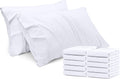 Utopia Bedding Standard Pillow Cases - 120 Pack - Envelope Closure - Soft Brushed Microfiber Fabric - Pillow Covers 20 X 26 Inches (Standard, White)