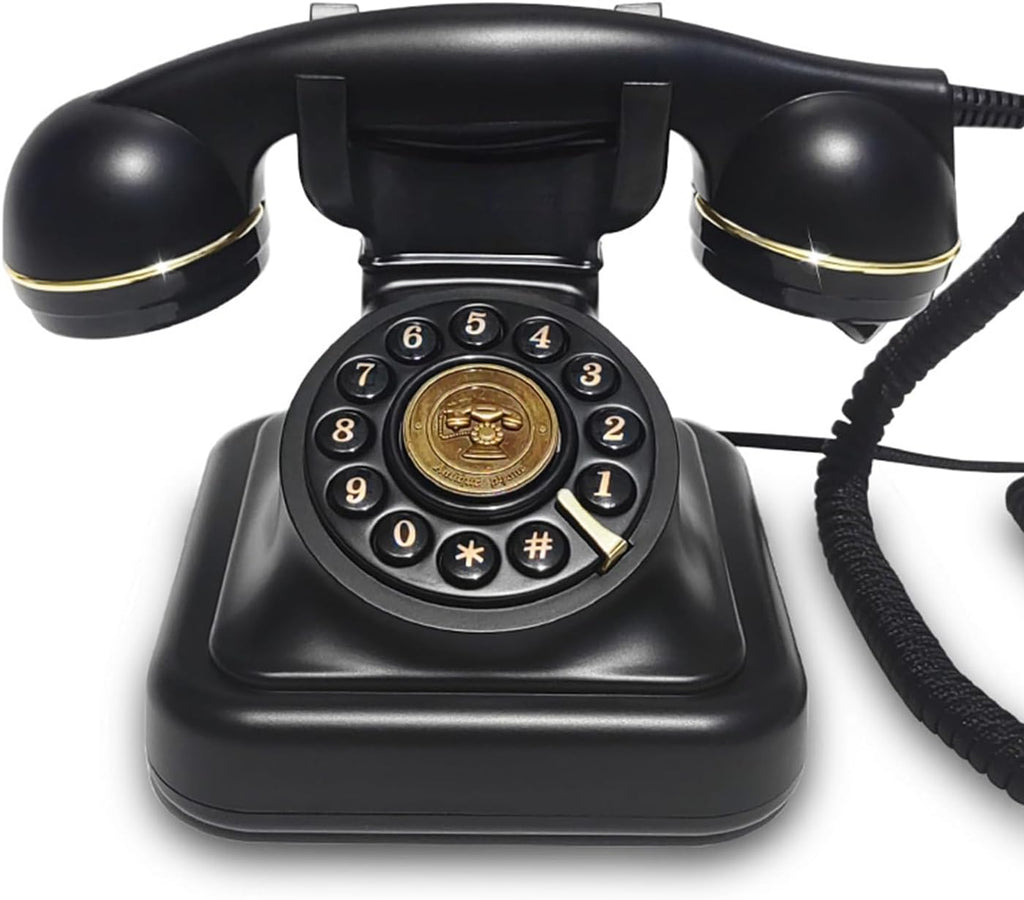 Audio Guest Book Wedding Phone, After The Tone Guest Phone Wedding,Customized Audio Guestbook Phone,Vintage Rotary Styled Record Guest Book Telephone for A Variety of Memorable Party Occasions