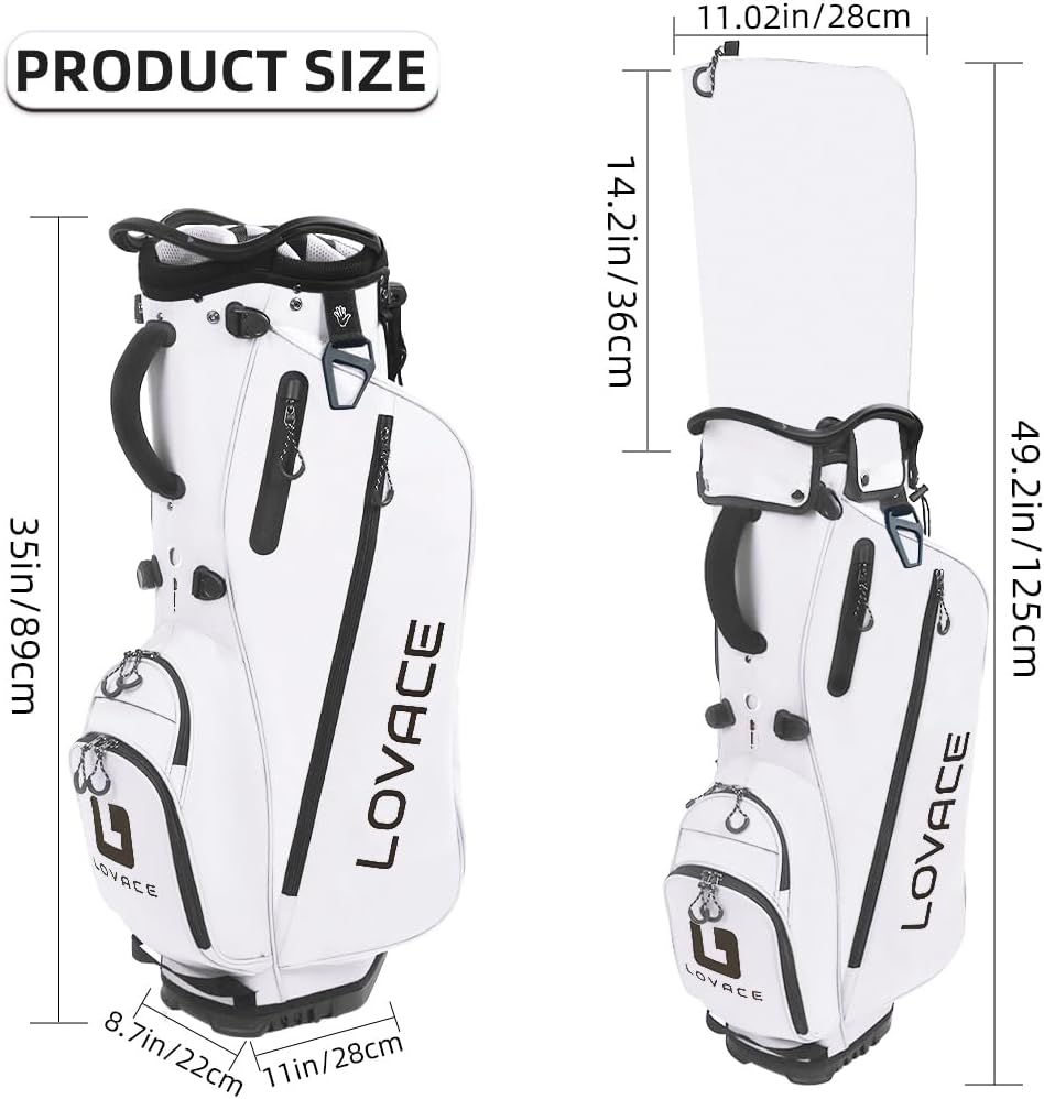 14 Way Golf Stand Bag, Lightweight Golf Bags with Stand for Men and Women