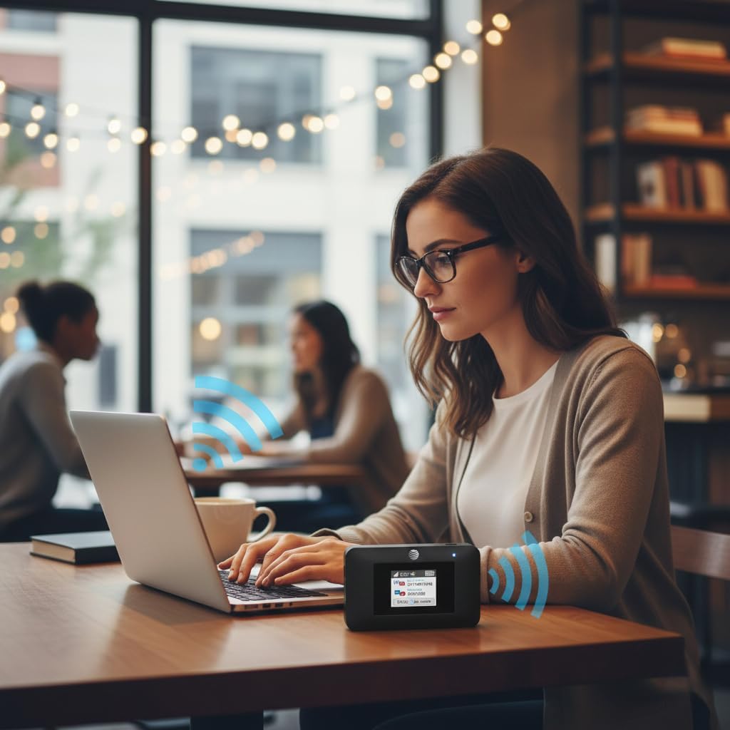 AT&T Unite Express 4G LTE Mobile Hotspot, AC797-100NAS, AirCard 797 Wi-Fi 5 Cellular Wireless Router, LTE Cat-13 Internet Speeds up to 400 Mbps, Perfect for Travel & Work
