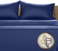 TEXAS LINEN CO. 100% Egyptian Cotton Queen Sheets Set - Luxury 1500 Series Couture Comfortin' Collection Egyptian Cotton Sheets Queen Size Bed Set (4 PC, Navy Blue), 17' Deep Pocket, Hotel Bedding Set