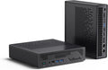 MINISFORUM MS-A1 Mini Workstation Barebone Mini PC, HDMI|DP|USB-C Triple 4K Output, 4X PCIe SSD Slot, 2X 2.5G Ethernet Port, 4X USB, Support AMD AMS Socket CPU/Discrete Graphics Cards