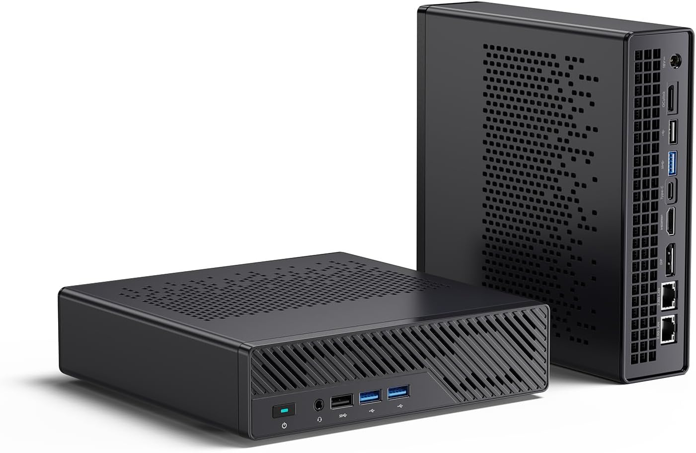 MINISFORUM MS-A1 Mini Workstation Barebone Mini PC, HDMI|DP|USB-C Triple 4K Output, 4X PCIe SSD Slot, 2X 2.5G Ethernet Port, 4X USB, Support AMD AMS Socket CPU/Discrete Graphics Cards
