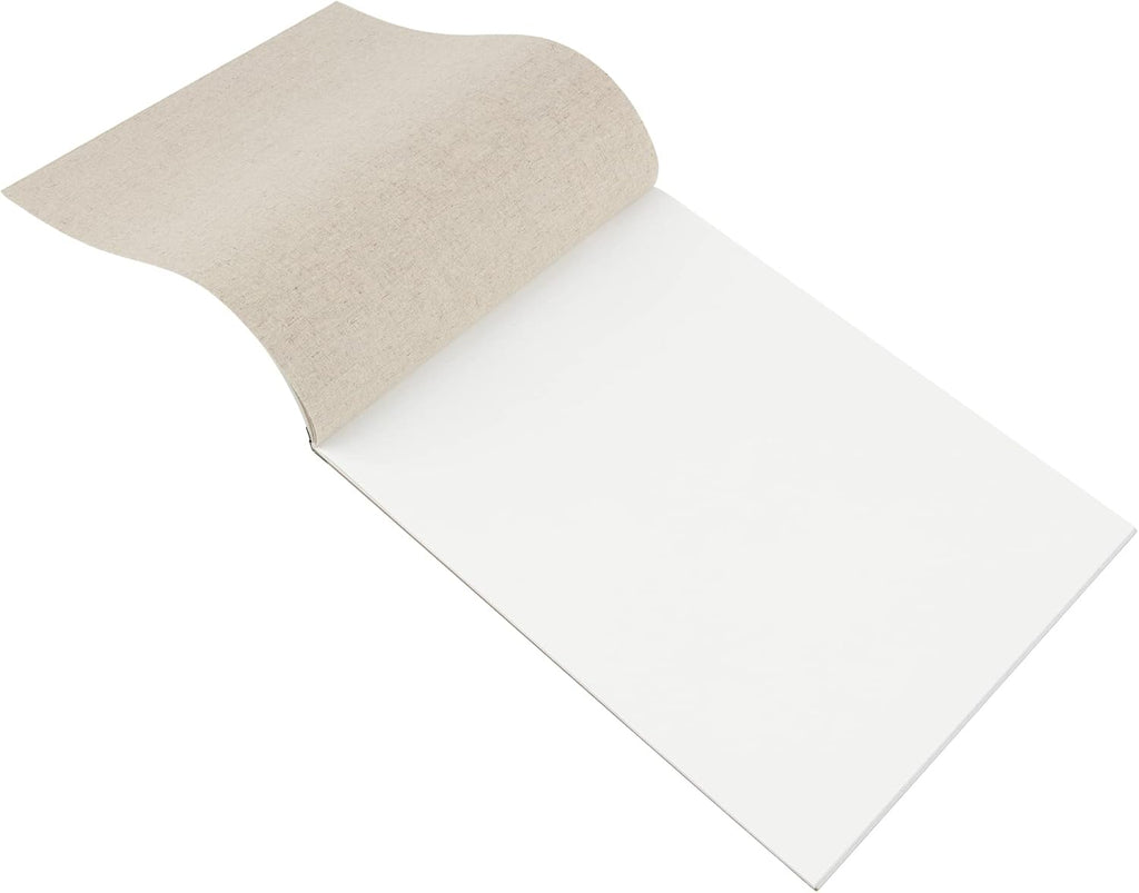 Centurion Deluxe Oil Primed Linen Pad 9'x12' - 4 Pack 10 Sheets Per Pad - 40 Pages Total - 11 oz. No Bleed Pages, Lightweight, Easy to Travel Canvas Pad for Plein Air Painting