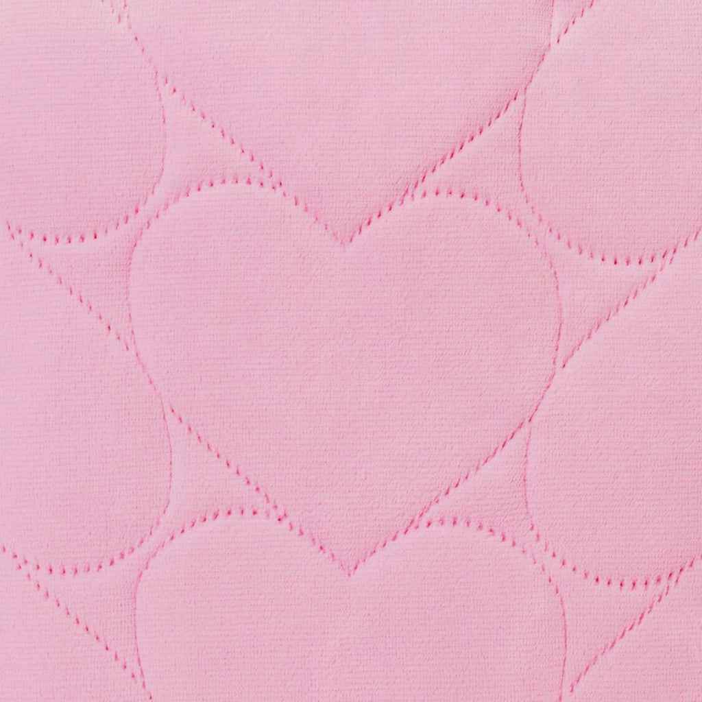 Paris Hilton 3 Piece King Size Comforter Set with 2 Pillow Shams- Soft Warm Chic & Lightweight Quilted Bed Spread, Housewarming & Birthday Gifts for Women & Teen Girls, Pink Hearts (Miranda)