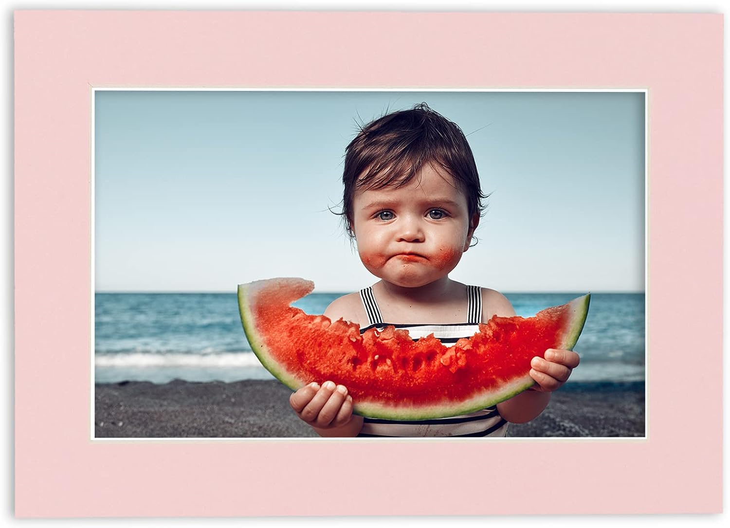 8.5x11 Mat for 11x14 Frame - Precut Mat Board Acid-Free Show Kit with Backing Board, and Clear Bags Soft Pink 8.5x11 Photo Matte Made to Fit a 11x14 Picture Frame Matboard for Framing, Pack of 10 Mats