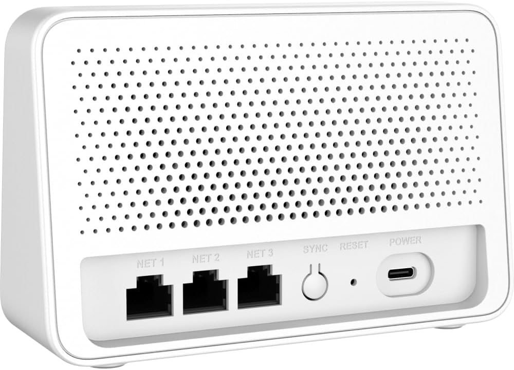 GWN7062E Wi-Fi 6 AX3000 Router, 3X Gigabit Ethernet, Mesh Support, 256MB RAM, USB-C