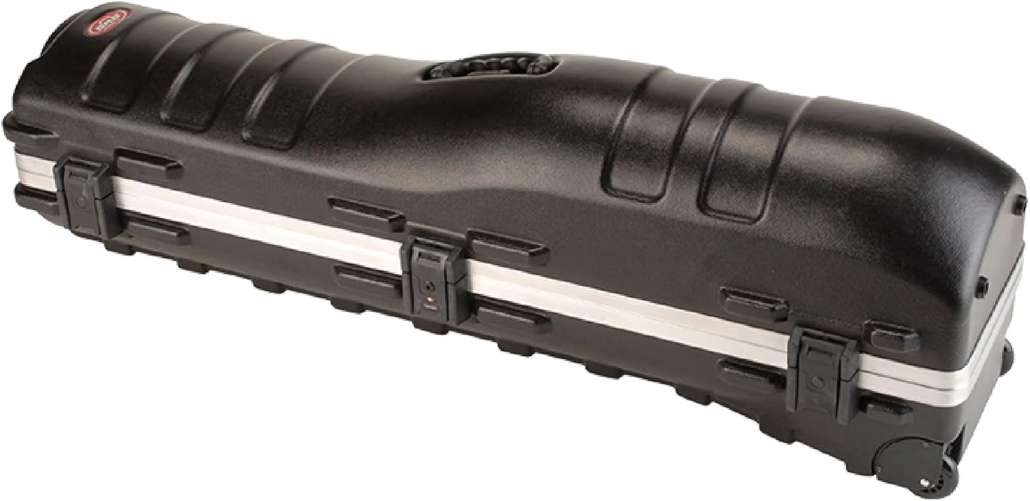SKB Cases 2SKB-4814W ATA Deluxe Hard Plastic Golf Bag Travel Storage Case with Wheels for Cart Bags, Carry Bags, and 48 Inch Long Drivers (2 Pack)