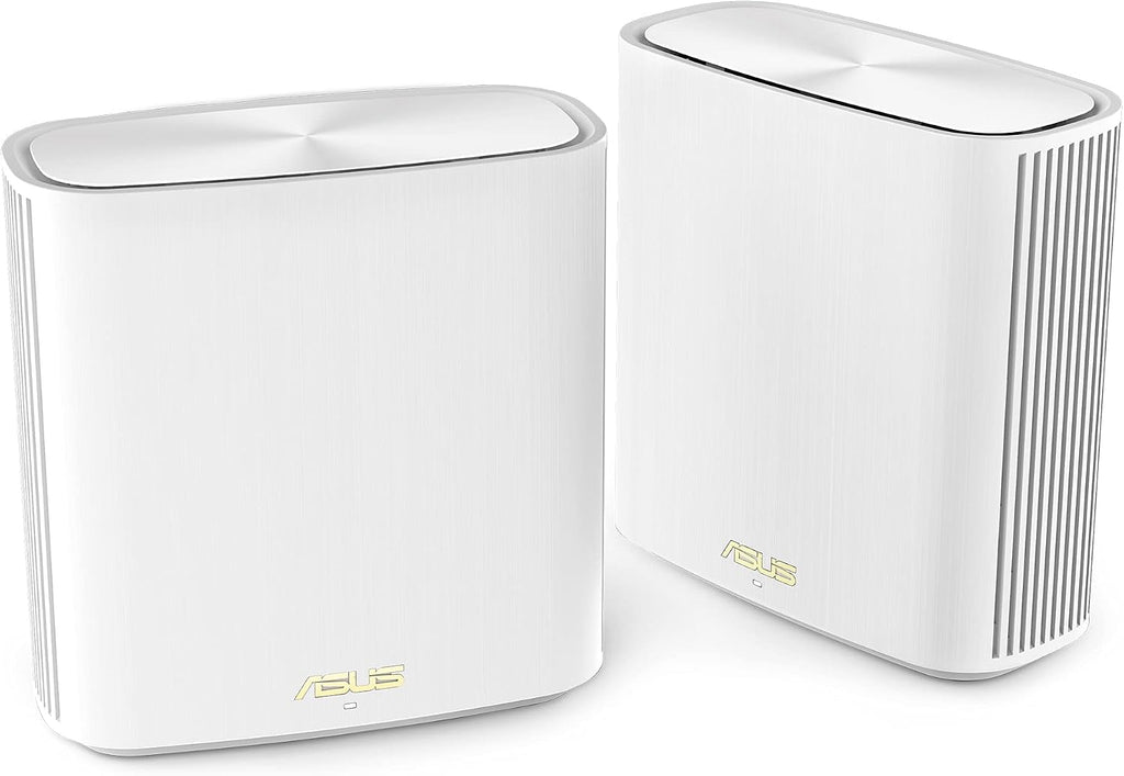 ASUS ZenWiFi Whole-Home Dual-Band Mesh WiFi 6 System XD6 White - 2 Pack, Coverage up to 5,400 sq.ft & 4+ Rooms, 5400Mbps, AiMesh, Lifetime Free Internet Security, Parental Control, Easy Setup