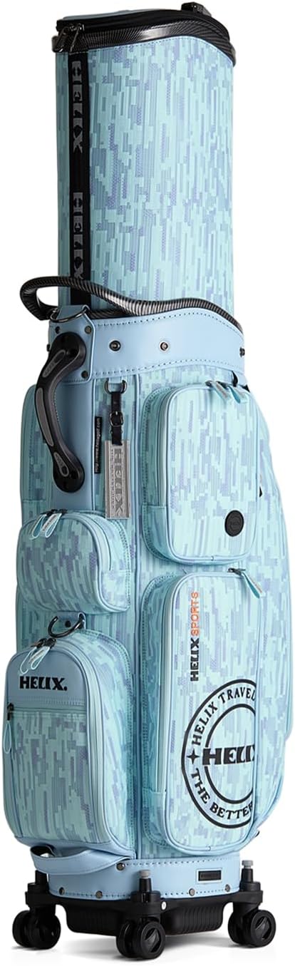 HELIX Rolling Golf Travel Bag with Retractable Top – Wheeled Cart Bag for Daily Play & Airport Travel